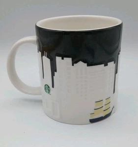 STARBUCKS Coffee Mug Tea Collectors Series BOSTON Skyline 3D Relief 2012 16 oz - Picture 1 of 7
