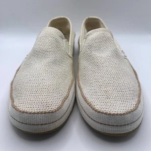 UGG Freamon Slipper Canvas Halbschuhe Creme Strick 1020090 Erwachsene Größe 9 - Bild 1 von 6