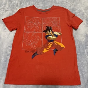 Old Navy Large Kurzarm orange T-Shirt Jugend Dragon Ball Z Goku (lesen) - Bild 1 von 6