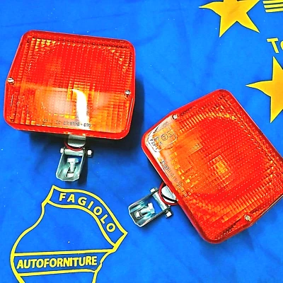 FANALE QUADRO AUTOCARRO FIAT PLAS.ARANCIO BASE PIANA SEGNALATORE IVECO SCANIA-2P - Immagine 1 di 4