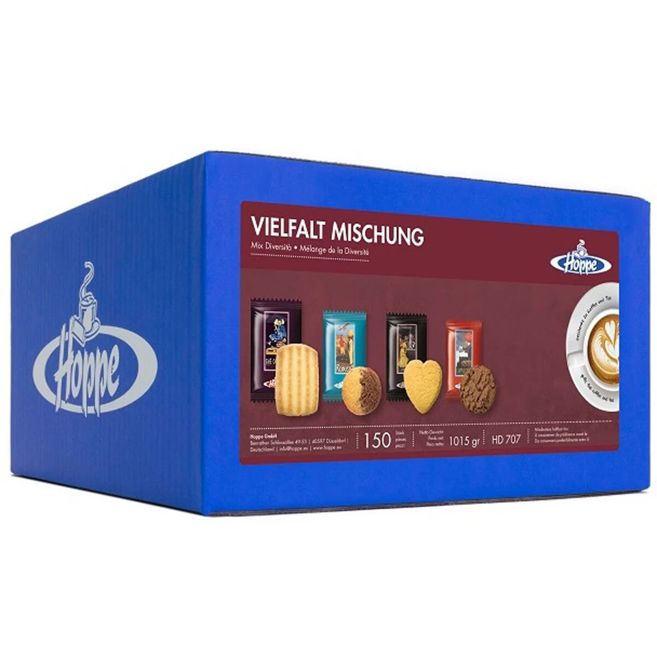 Hoppe Vielfalt Mischung Kekse Plätzchen einzeln verpackt 1090g - Bild 1 von 1