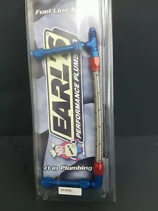 Earls 104185ERL Earls -6 AN SINGLE INLET W/STAINLESS HOSE fuel line kit - Foto 1 di 5