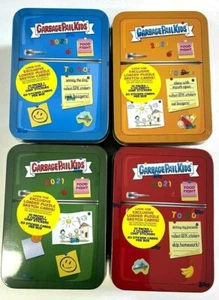 Topps 2021 cubo de basura niños latas refrigerador de lucha de alimentos (lote de 4 latas) - Imagen 1 de 1