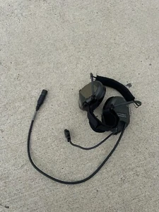 TEA Sordin Hi-Threat 10 Pin OD Green Single Comm Neckband Headset w/ Gelcups - Picture 1 of 5