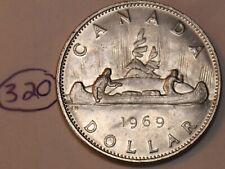 Canada 1969 Nickel Dollar Elizabeth II Canadian Voyageur $1 Lot #320