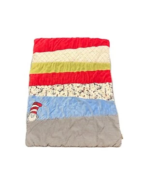 Trend Lab Dr. Seuss Cat In The Hat Multicolored Baby Comforter Blanket - Image 1 of 4