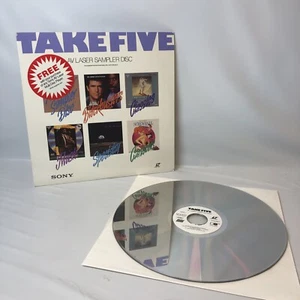 Laserdisc Take Five AV Laser Sony Sampler Disc 1990 Classics Music Cartoons - Picture 1 of 12