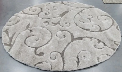 CREM / BEIG 6'-7" X 6'-7" Back Stain Rug, Reduced Price 1172726090 SG455-1113-7R - Image 1 of 4