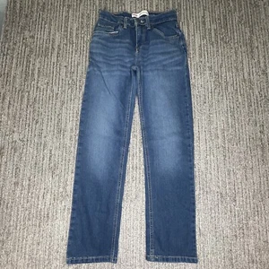 Levis Size 14 reg Boys Jeans 514 Straight Mid Rise Blue Denim - Picture 1 of 4