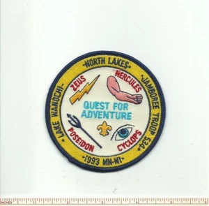 DY SCOUT BSA 1993 JAMBOREE INDIANHEAD COUNCIL TROOP 534 ZEUS CYCLOPS POSEIDON MN - Picture 1 of 1