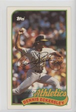 1989 Topps/LJN Baseball Talk Dennis Eckersley #128 HOF