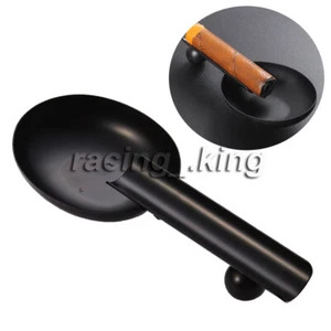 Stainless Steel Cigar Ashtray Fashionable Style Spoon Shape Cigar Holder Tools - Picture 1 of 5