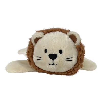 Manta de seguridad Starting Out Lion Lovey crema marfil felpa satinada 17" Foto 1 de 4