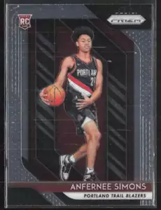2018-19 Panini Prizm #61 Anferne Simons RC Portland Trail Blazer - Bild 1 von 2