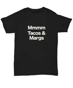 Tacos and Margs T-Shirt Taco Tuesdays Shirt Mom’s Margarita Party Mexican Food - Picture 1 of 13