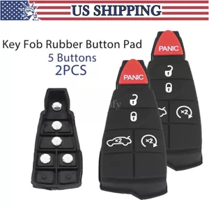 2 Replacement for 2008 Dodge Magnum Key fob Rubber 5 Button M3N5WY783X, IYZ-C01C - Picture 1 of 8