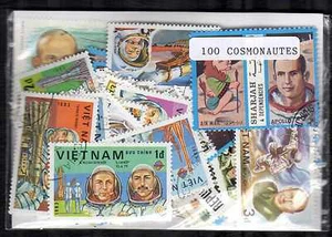 Kosmonauten - Kosmonaut 100 verschiedene Marken gestempelt - Bild 1 von 1