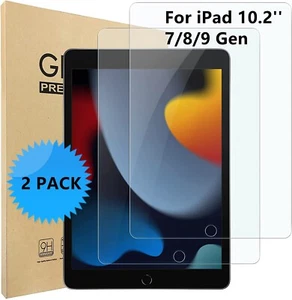 (2PC) Tempered Glass Screen Protector for iPad 10.2'' 7th/8th/9th Gen - Picture 1 of 7