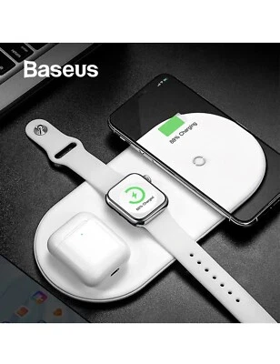 Baseus Smart 3-in-1 Wireless Charging for Phone + Watch + Pods (18W Max) - Image 1 of 4