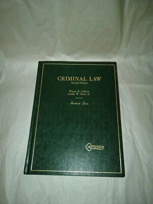 Criminal Law Second Edition by LaFave and Scott Hornbook with 1996 Pocket Part - Image 1 of 4