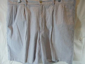 Polo Ralph Lauren Casual Play Tyler Shorts Pleated Mens Size 38 Stripes Golf - Picture 1 of 8