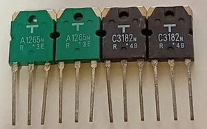 TOSHIBA 2SA1265N / 2SC3182N 4pak Transistor Set - Foto 1 di 1