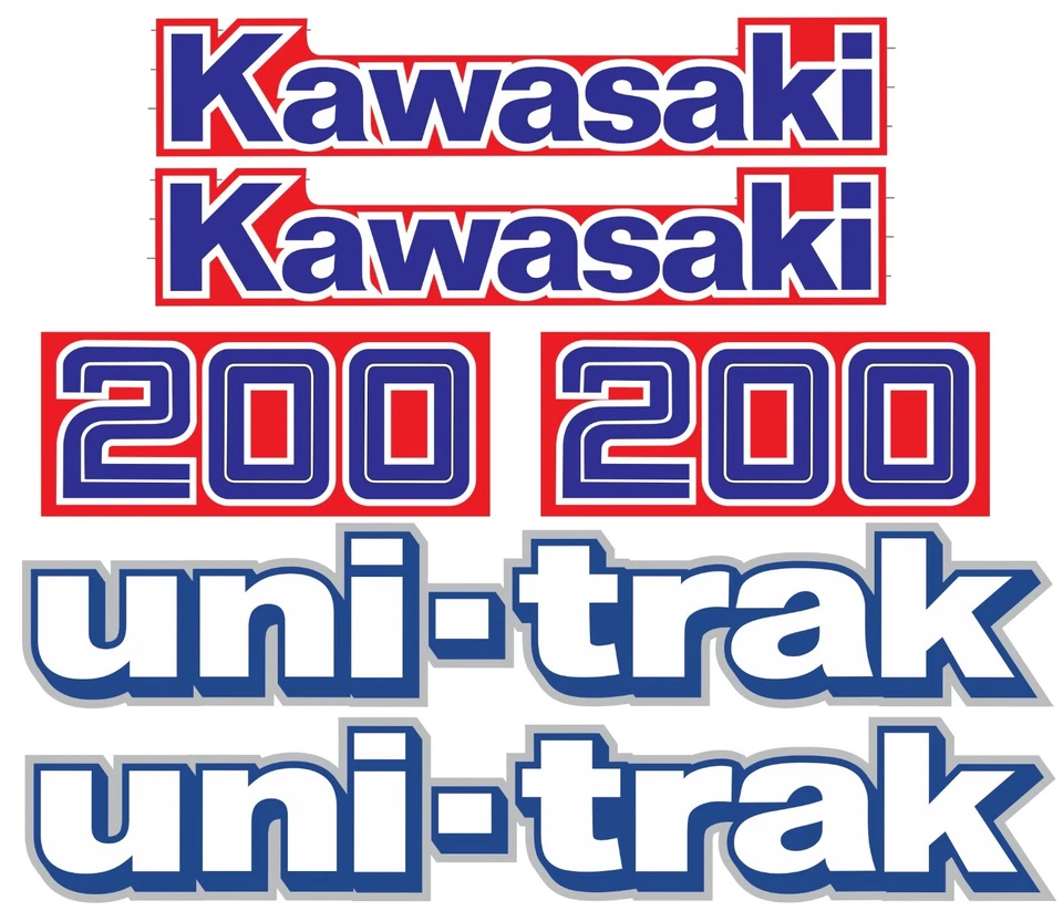 Calcomanías Old School para Kawasaki KDX 200 KDX200 1984 pegatinas gráficas Foto 1 de 1