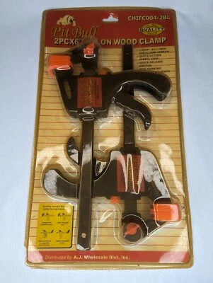 Pit Bull 2 PC. Nylon Wood Clamp 140-310 mm Spread BAR CLAMP Wood Shop Carpentry - Image 1 of 4