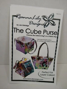 The Cube Purse Tote sewing pattern Reanna Lily Designs - Picture 1 of 3