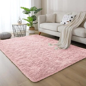 Large Shaggy Rugs Super Soft Fluffy Area Rug Non Slip Living Room Bedroom Carpet - Picture 1 of 52