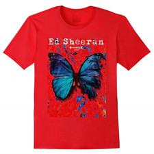 Ed Sheeran The Mathematics Tour T-shirt Red Men And Women NL2008