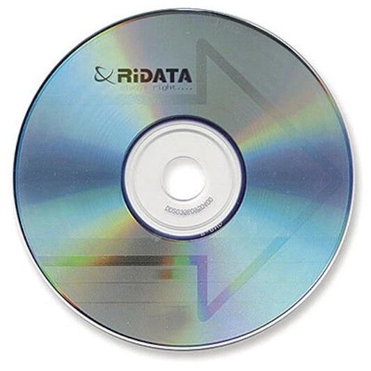 Ridata Brand Blank 52X Logo CD-R CDR Sample Disc Media in Paper Sleeves - Image 1 of 1