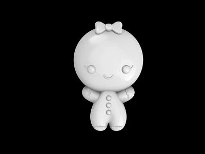 Gingerbread Girl Mold, Bath Bomb Mold, Soap Mold, Chocolate Mold, Craft Mold - Image 1 of 4