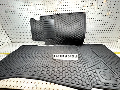 4 alfombrillas goma limpias delanteras traseras originales mercedes 94-00 w202 c43 c36 c280 c230k Foto 1 de 4