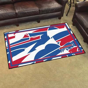Fanmats® - NFL Buffalo Bills 4'x6' Ultra Plush Area Rug with Buffalo Logo - Picture 1 of 5
