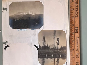 1901 Mt. Mount Shasta Lisson Lake CA photographs 4.25” - Picture 1 of 3