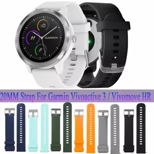 Case Cover Protector Band Strap Band/Case Soft For Garmin Vivoactive 3 Siilcone - Bild 1 von 37