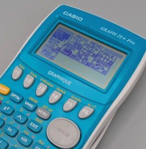 Casio Graph 25+ Pro Calculatrice Graphique Scientifique Bleue, Couvercle, Piles - Photo 1/15