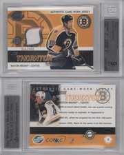 2003-04 Pacific Supreme Jerseys /400 Joe Thornton #3 BGS 9 MINT