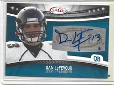 Dan LeFevour 2010 SAGE Autographs Master Edition Rookie RC 1/1! CMU 