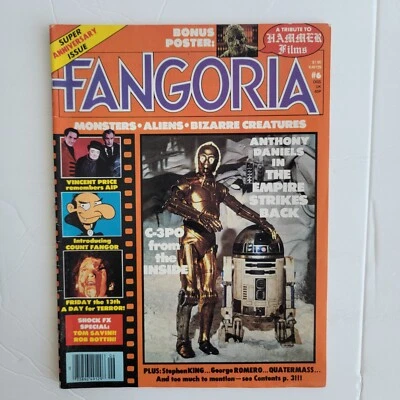 Fangoria   6 /Horror Movies/Gore/Alien/Sci-Fi/Fantasy/OOP/TV/Starlog/Creatures - Image 1 of 4