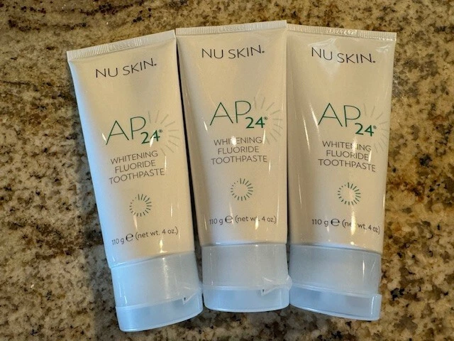 Nuskin AP-24 美白氟化物牙膏 - 4 盎司/全新/有效期:09/26/数量:3 — 第 1/1 张图片