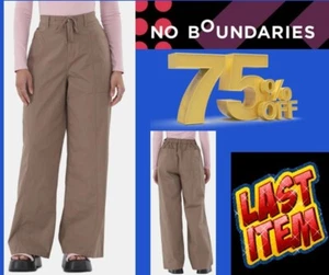 No Boundaries Größe 2XL 20 Hose weites Bein Kordelzug, 31" Schrittlänge, Damen beige - Bild 1 von 14