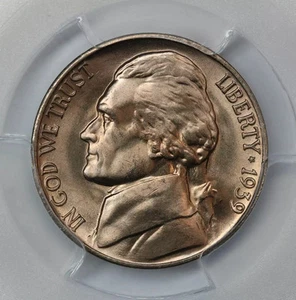 1939-D Jefferson Nickel PCGS MS65+ Reverse of 1938 - Picture 1 of 5