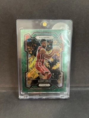 Selecciones del draft de Panini Prizm 2024 - Buddy Hield #12 Green Disco 1/8 primera impresión Foto 1 de 4