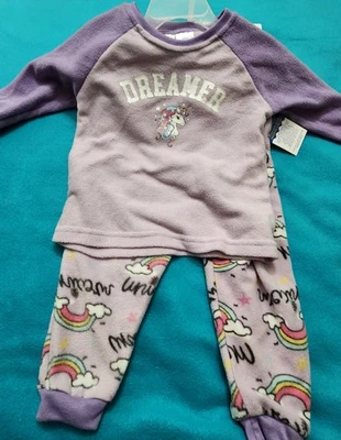 (A1.52) Pij's INFANTE. Talla 2T. NUEVO. Unicornio y arco iris. Púrpura y gris Foto 1 de 4