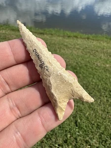 Native American Paleo Oklahoma Dalton Point arrowhead - Picture 1 of 6