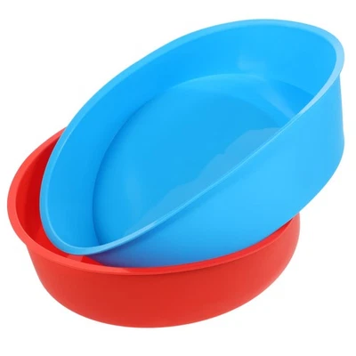  2 Stück 20,3 cm DIY Silikon-Mousse-Teller, Kuchenform, Comal, runde Backform, - Bild 1 von 4