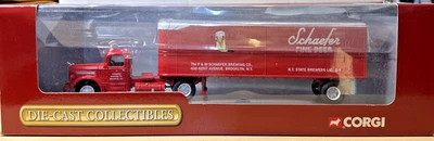 Corgi #50702 Mack LJ Semi Fruehauf Container Schaefer Brewing Company - Image 1 of 4