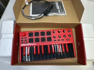Akai Professional MPK Mini MK2 Keyboard Controller Red - Picture 1 of 4